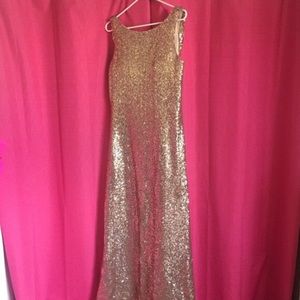 Dress, shoes, and purse.